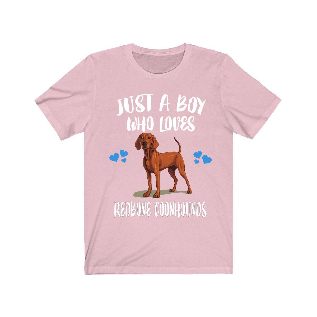 Just A Boy Who Loves Redbone Coonhounds Dogs Shirt, Dog Lover Shirt, Redbone Coonhound Dog, Animal Toddler Infant Kids Gift T-Shirt Image 4