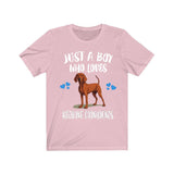 Just A Boy Who Loves Redbone Coonhounds Dogs Shirt, Dog Lover Shirt, Redbone Coonhound Dog, Animal Toddler Infant Kids Gift T-Shirt Image 4