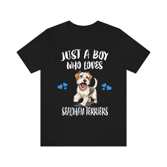 Sealyham Terrier T-Shirt for Boys - sealyham terrier print design