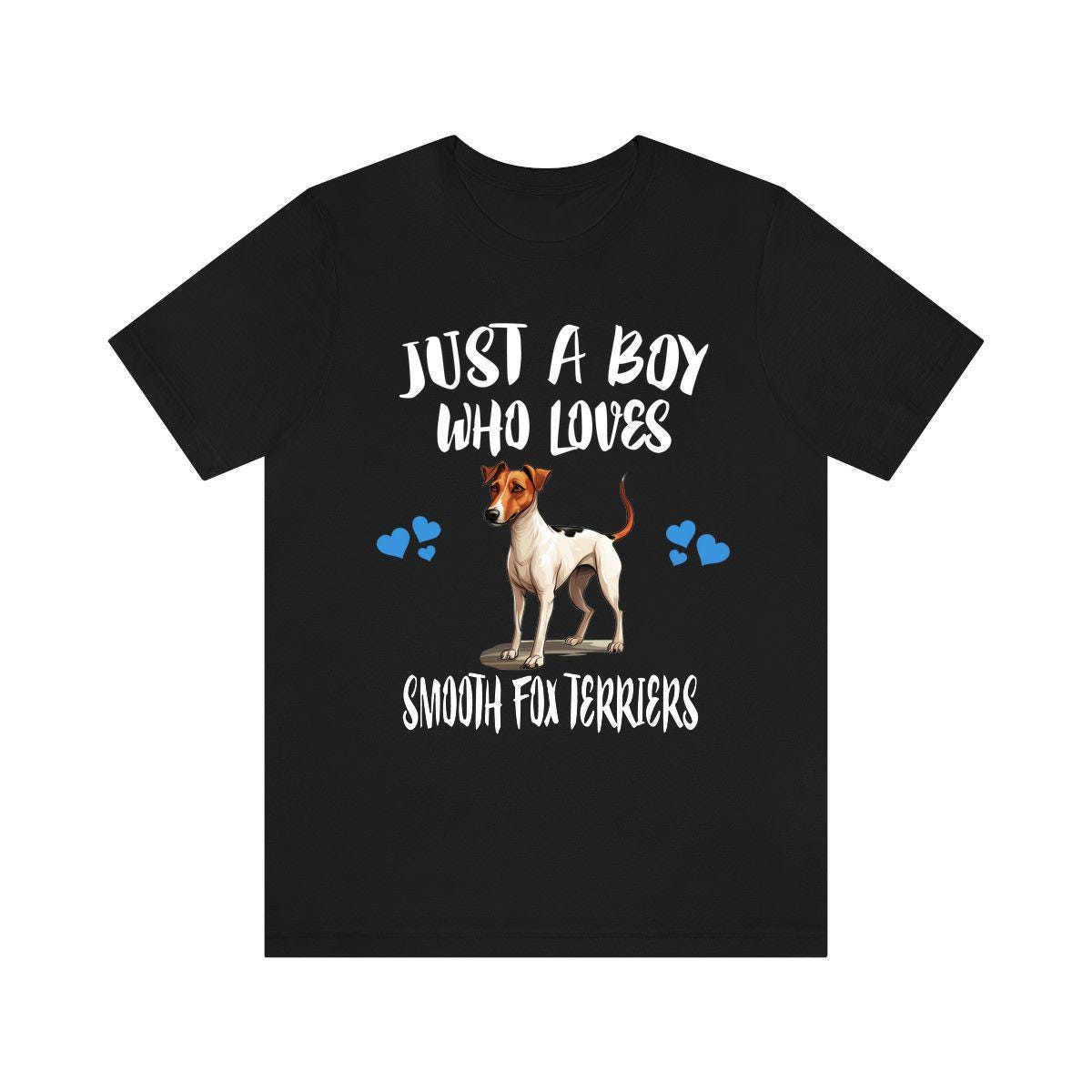 Just A Boy Who Loves Smooth Fox Terriers Dogs Shirt, Dog Lover Shirt, Smooth Fox Terrier Dog, Animal Toddler Infant Kids Gift T-Shirt Image 2