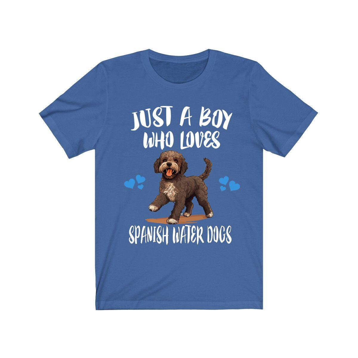Just A Boy Who Loves Spanish Water Dogs Shirt, Dog Lover Shirt, Spanish Water Dog, Animal Toddler Infant Kids Gift T-Shirt Image 3