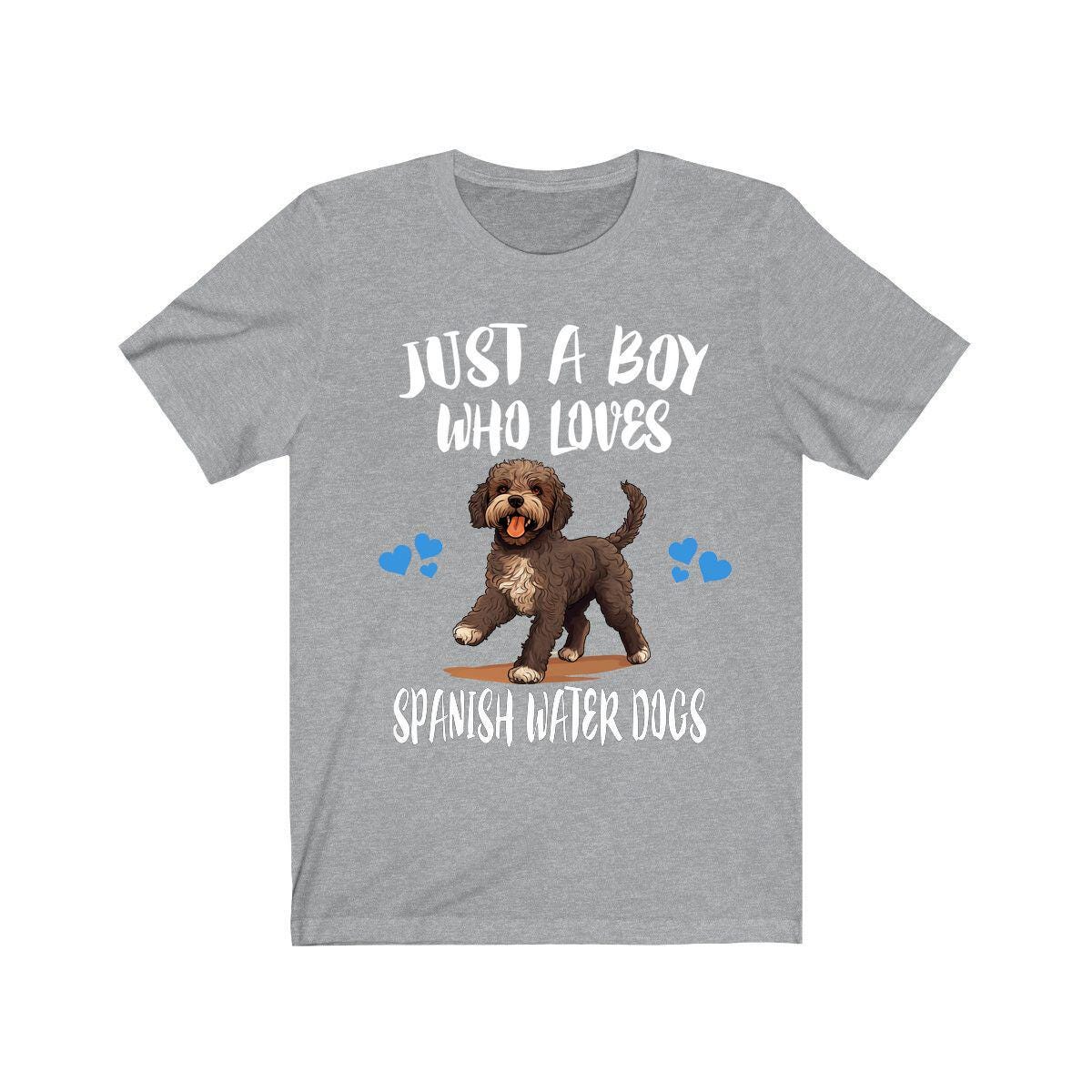 Just A Boy Who Loves Spanish Water Dogs Shirt, Dog Lover Shirt, Spanish Water Dog, Animal Toddler Infant Kids Gift T-Shirt Image 1