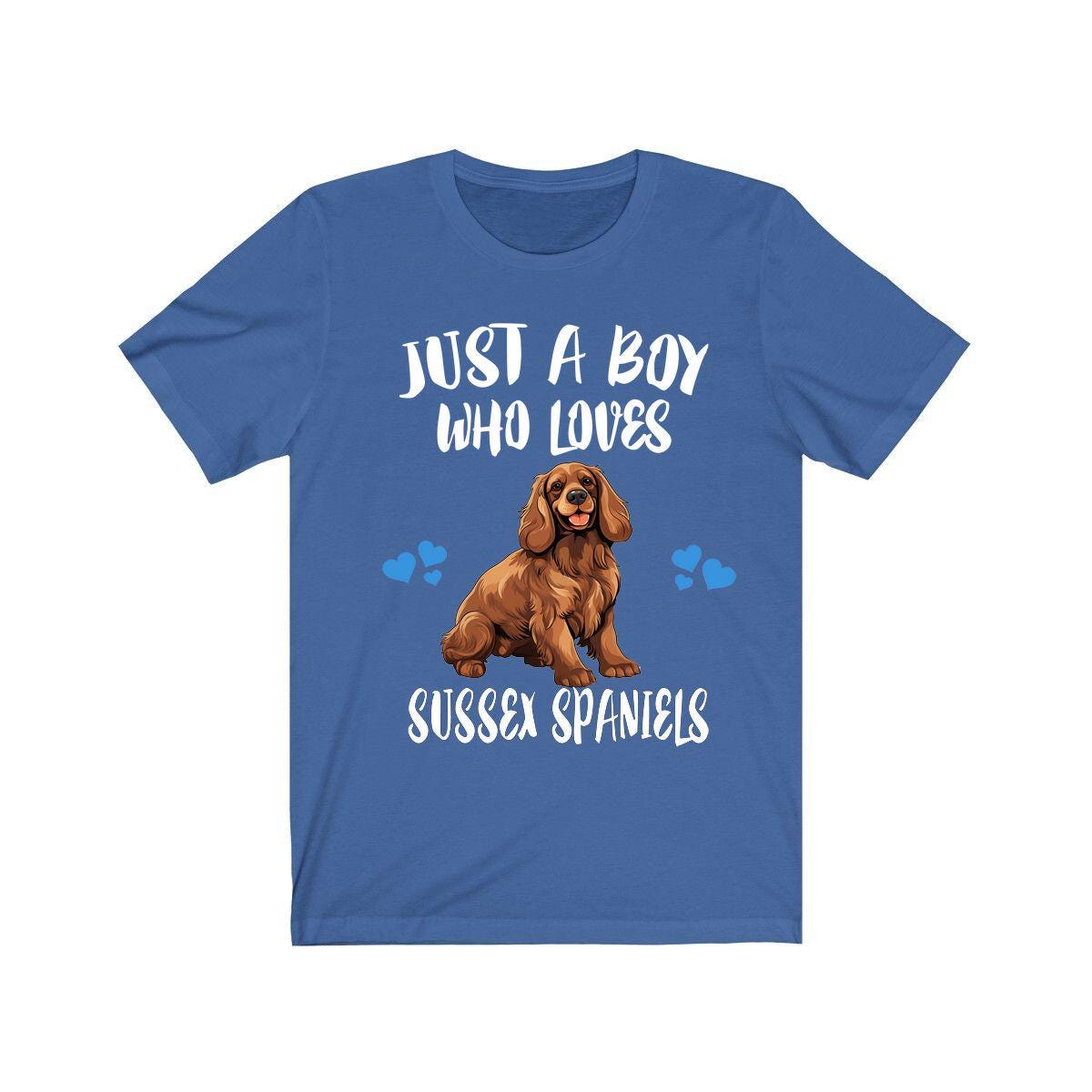 Just A Boy Who Loves Sussex Spaniel Dogs Shirt, Dog Lover Shirt, Sussex Spaniel Dog, Animal Toddler Infant Kids Gift T-Shirt Image 2