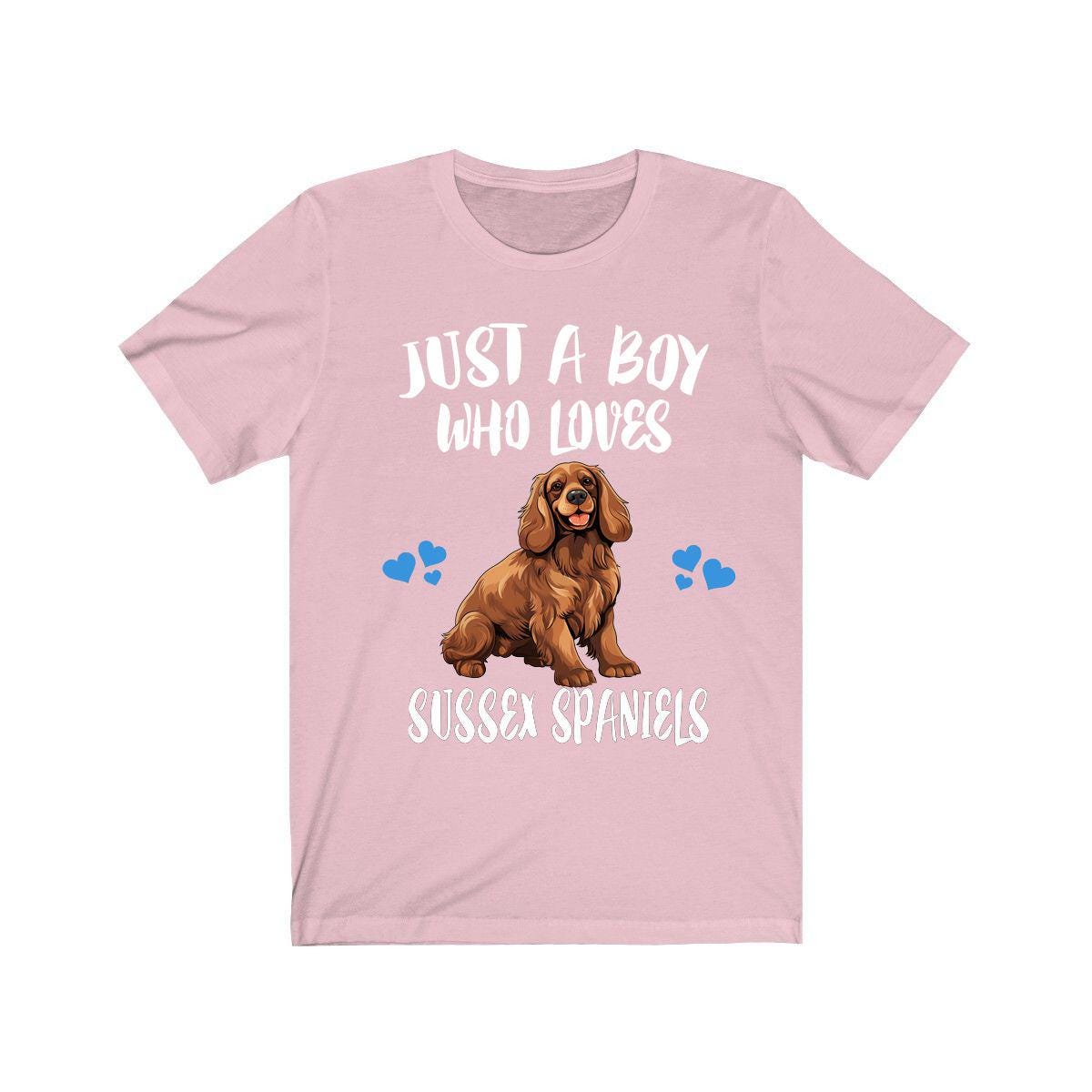 Just A Boy Who Loves Sussex Spaniel Dogs Shirt, Dog Lover Shirt, Sussex Spaniel Dog, Animal Toddler Infant Kids Gift T-Shirt Image 4