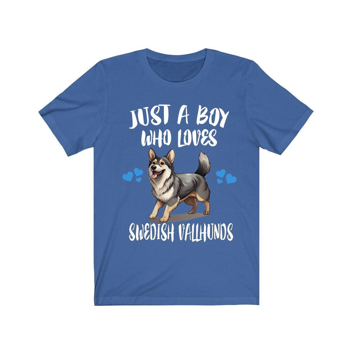 Just A Boy Who Loves Swedish Vallhunds Dogs Shirt, Dog Lover Shirt, Swedish Vallhund Dog, Animal Toddler Infant Kids Gift T-Shirt Image 3