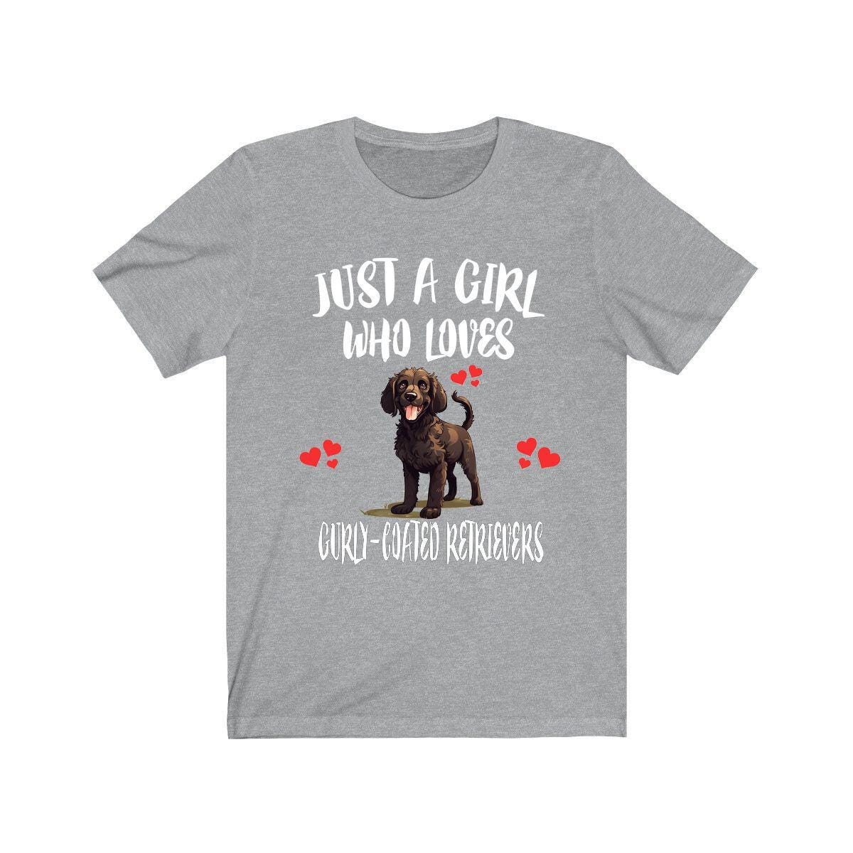 Just A Girl Who Loves Curly Coated Retrievers Shirt, Dog Lover Shirt, Curly Coated Retriever Dog, Animal Toddler Infant Kids Gift T-Shirt Image 4