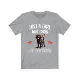 Just A Girl Who Loves Curly Coated Retrievers Shirt, Dog Lover Shirt, Curly Coated Retriever Dog, Animal Toddler Infant Kids Gift T-Shirt Image 4