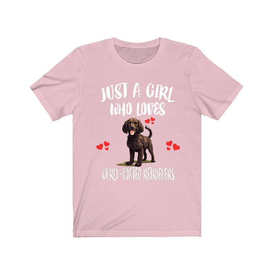 Curly Coated Retriever T-Shirt for Girls - curly coated retriever print design