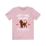 Just A Girl Who Loves Field Spaniels Shirt, Dog Lover Shirt, Field Spaniel Dog, Animal Toddler Infant Kids Gift T-Shirt Image 4