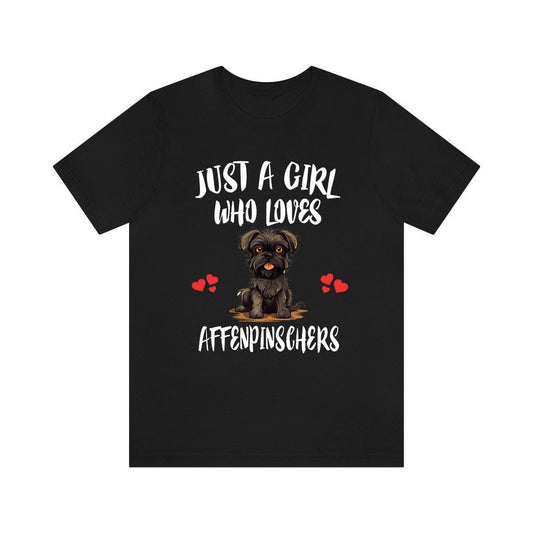 Affenpinscher T-Shirt for Girls - affenpinscher print design