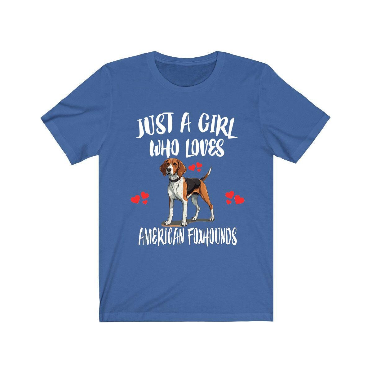 Just A Girl Who Loves American Foxhounds Shirt, Dog Lover Shirt, American Foxhound Dog, Animal Toddler Infant Kids Gift T-Shirt Image 2