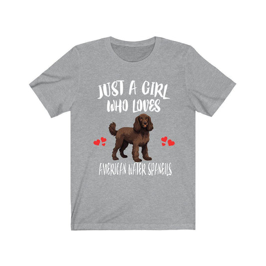 American Water Spaniel T-Shirt for Girls - american water spaniel print design