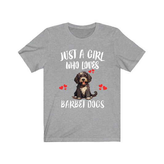 Barbet Dog T-Shirt for Girls - barbet dog print design