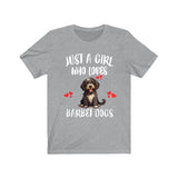 Just A Girl Who Loves Barbets Shirt, Dog Lover Shirt, Barbet Dog, Animal Toddler Infant Kids Gift T-Shirt Image 1