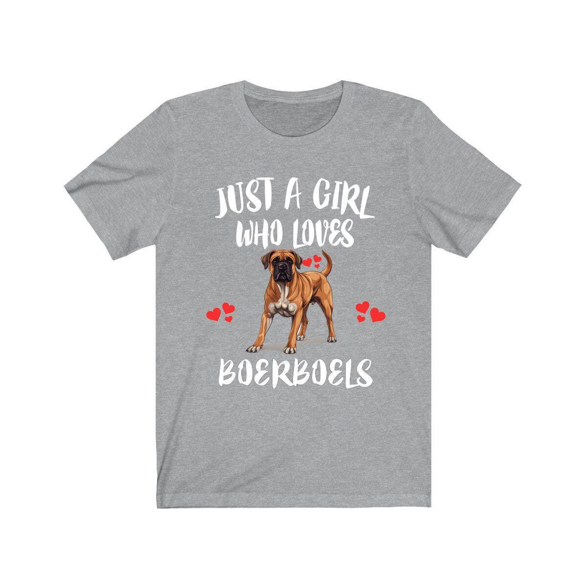 Just A Girl Who Loves Boerboels Shirt, Dog Lover Shirt, Boerboel Dog, Animal Toddler Infant Kids Gift T-Shirt Image 3