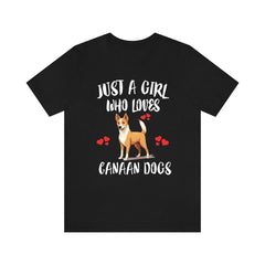 Canaan Dog T-Shirt for Girls - canaan dog print design