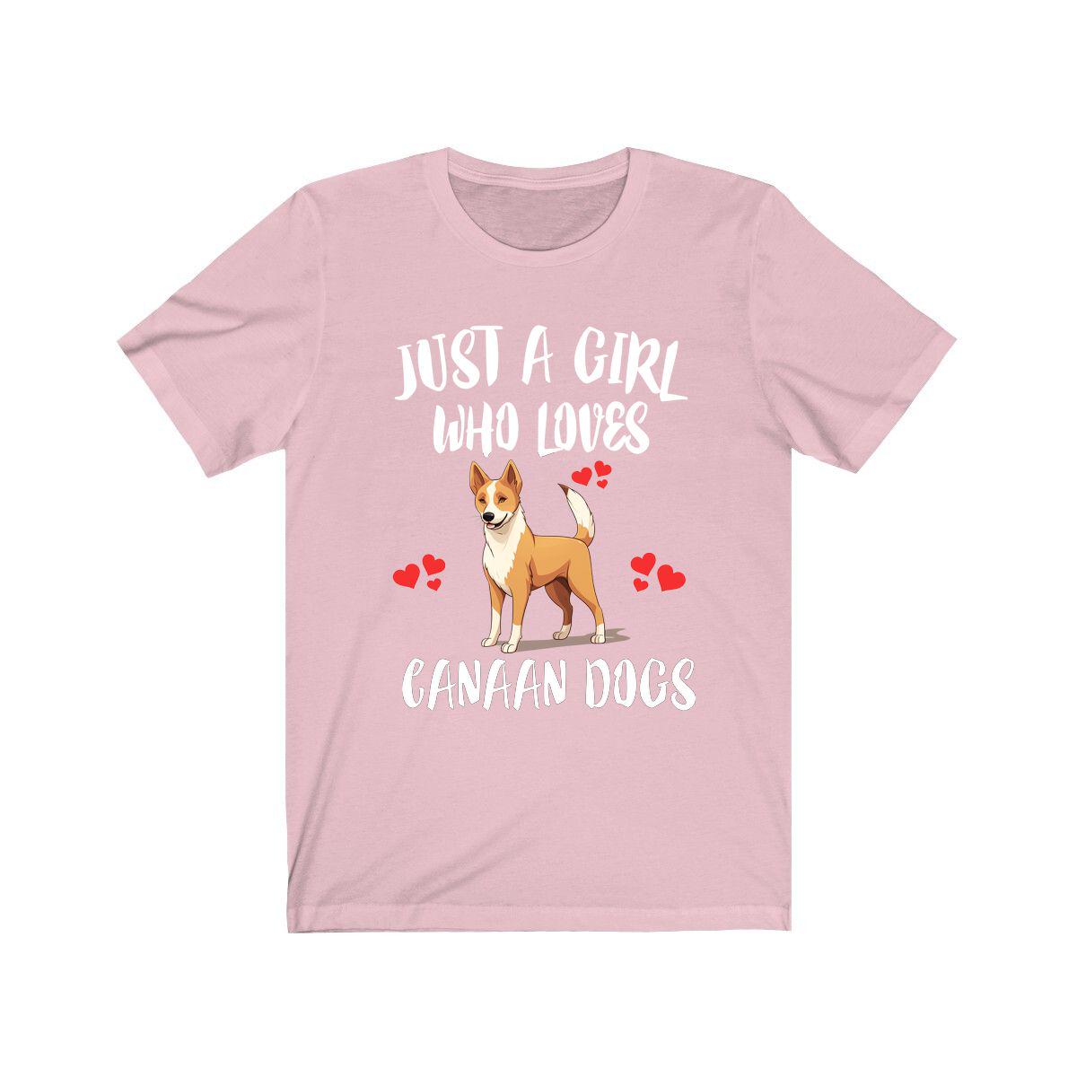 Just A Girl Who Loves Canaan Dogs Shirt, Dog Lover Shirt, Canaan Dog, Animal Toddler Infant Kids Gift T-Shirt Image 4