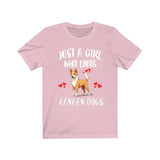 Just A Girl Who Loves Canaan Dogs Shirt, Dog Lover Shirt, Canaan Dog, Animal Toddler Infant Kids Gift T-Shirt Image 4