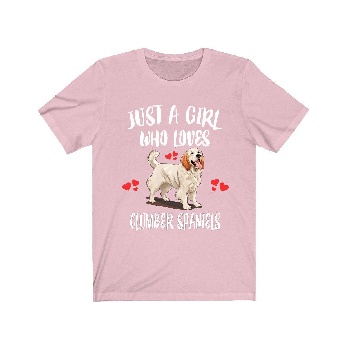 Just A Girl Who Loves Clumber Spaniels Shirt, Dog Lover Shirt, Clumber Spaniel Dog, Animal Toddler Infant Kids Gift T-Shirt Image 4