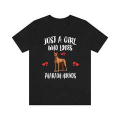 Pharaoh Hound T-Shirt for Girls - pharaoh hound print design