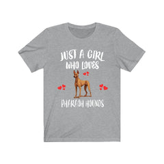 Pharaoh Hound T-Shirt for Girls - pharaoh hound print design