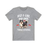 Just A Girl Who Loves Finnish Lapphunds Shirt, Dog Lover Shirt, Finnish Lapphund Dog, Animal Toddler Infant Kids Gift T-Shirt Image 3