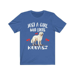 Just A Girl Who Loves Kuvasz Dogs Shirt - kuvasz print design
