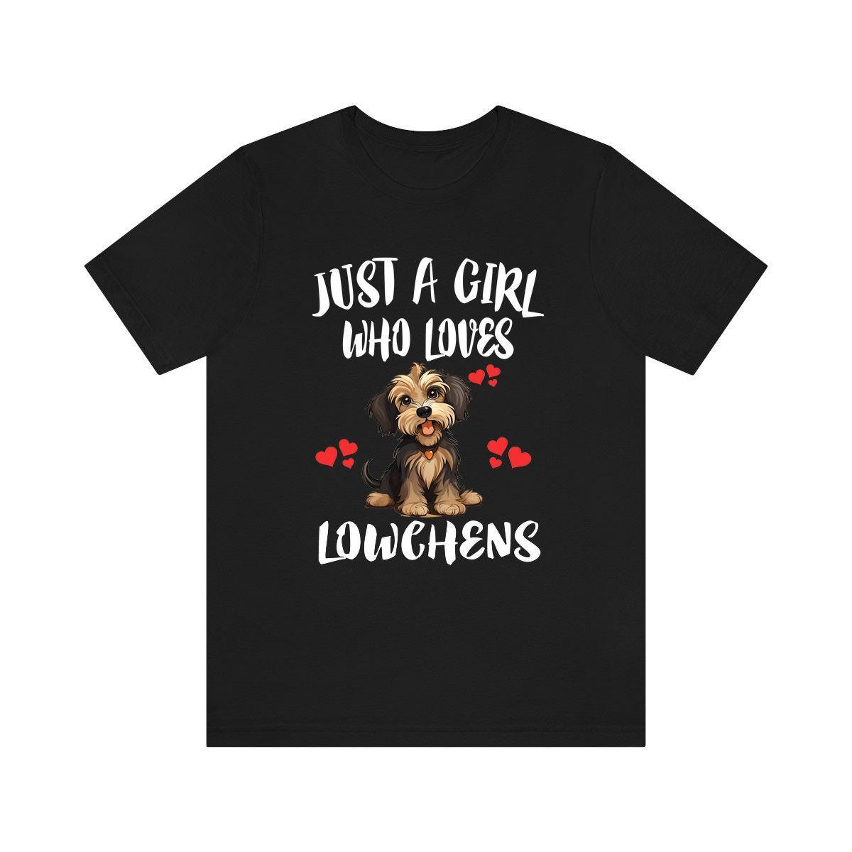 Just A Girl Who Loves Lowchens Dogs Shirt, Dog Lover Shirt, Lowchen Dog, Animal Toddler Infant Kids Gift T-Shirt Image 2