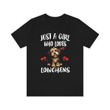 Just A Girl Who Loves Lowchens Dogs Shirt, Dog Lover Shirt, Lowchen Dog, Animal Toddler Infant Kids Gift T-Shirt Image 2