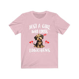 Just A Girl Who Loves Lowchens Dogs Shirt, Dog Lover Shirt, Lowchen Dog, Animal Toddler Infant Kids Gift T-Shirt Image 4