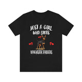 Just A Girl Who Loves Manchester Terriers Shirt, Dog Lover Shirt, Manchester Terrier Dog, Animal Toddler Infant Kids Gift T-Shirt Image 2