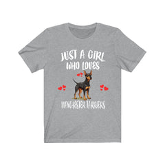 Just A Girl Who Loves Manchester Terriers Shirt - manchester terrier print design
