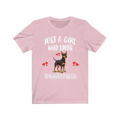 Just A Girl Who Loves Manchester Terriers Shirt - manchester terrier print design