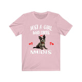 Just A Girl Who Loves Mudis Dogs Shirt, Dog Lover Shirt, Mudi Dog, Animal Toddler Infant Kids Gift T-Shirt Image 4