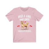Just A Girl Who Loves Norwegian Buhunds Dogs Shirt, Dog Lover Shirt, Norwegian Buhund Dog, Animal Toddler Infant Kids Gift T-Shirt Image 4