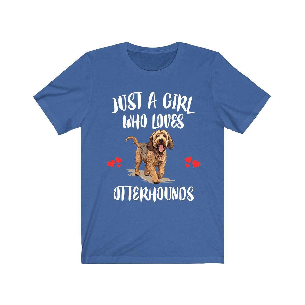 Just A Girl Who Loves Otterhounds Dogs Shirt, Dog Lover Shirt, Otterhound Dog, Animal Toddler Infant Kids Gift T-Shirt Image 2