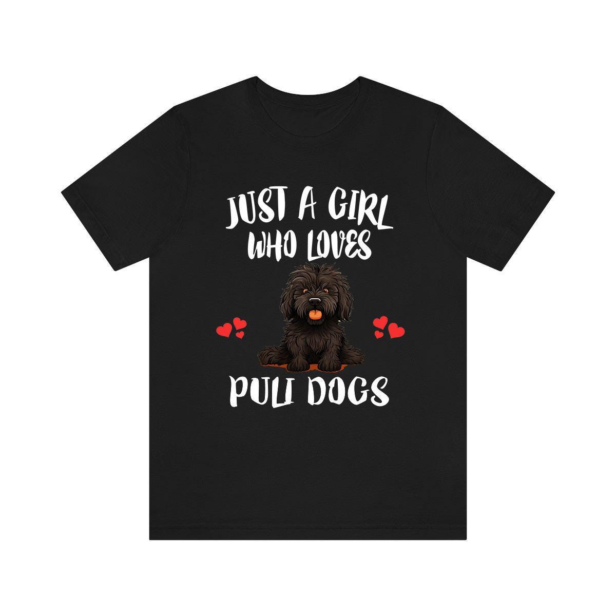 Just A Girl Who Loves Puli Dogs Shirt - puli dog print design