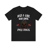 Just A Girl Who Loves Puli Dogs Shirt, Dog Lover Shirt, Puli Dog, Animal Toddler Infant Kids Gift T-Shirt Image 2