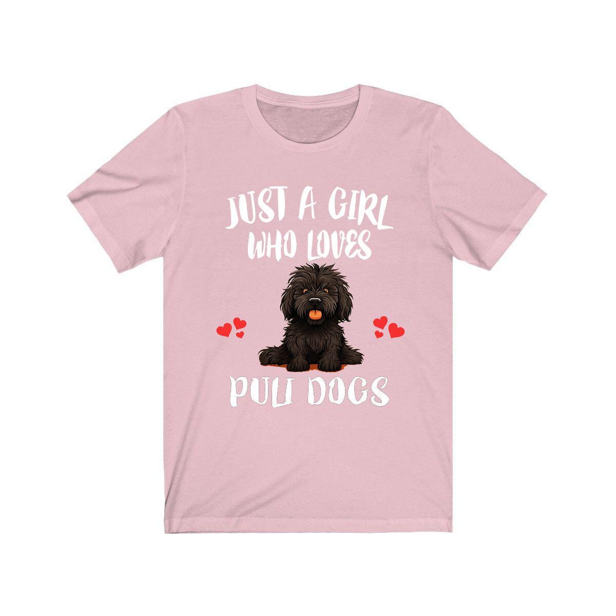 Just A Girl Who Loves Puli Dogs Shirt, Dog Lover Shirt, Puli Dog, Animal Toddler Infant Kids Gift T-Shirt Image 1