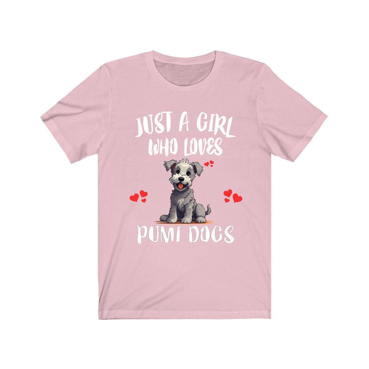 Just A Girl Who Loves Pumi Dogs Shirt, Dog Lover Shirt, Pumi Dog, Animal Toddler Infant Kids Gift T-Shirt Image 4