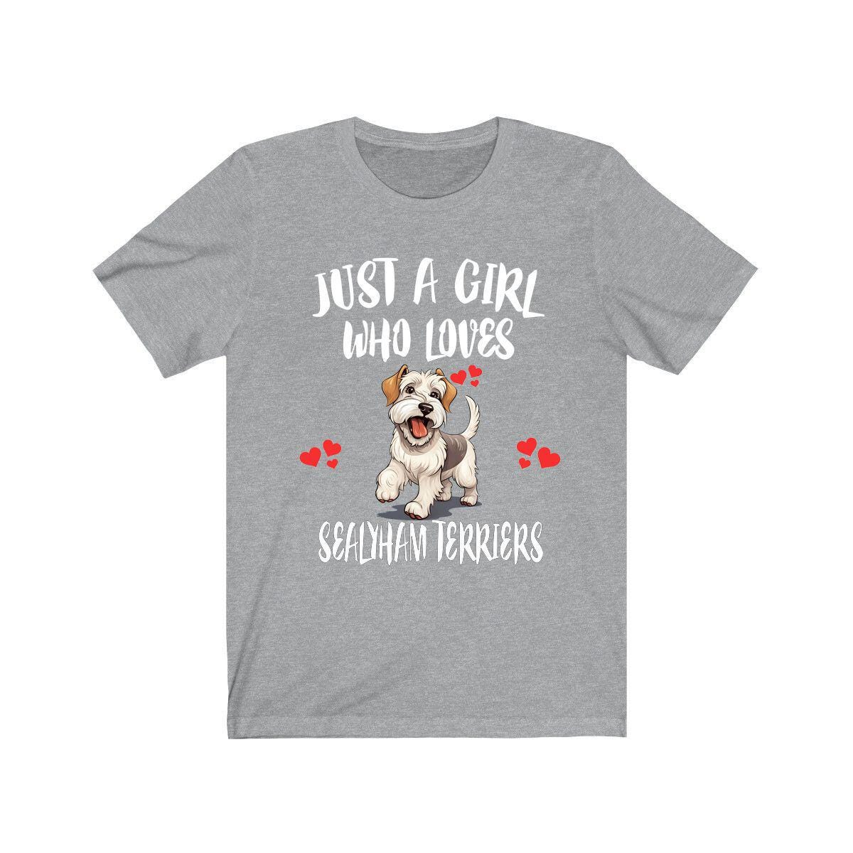 Just A Girl Who Loves Sealyham Terriers Dogs Shirt, Dog Lover Shirt, Sealyham Terrier Dog, Animal Toddler Infant Kids Gift T-Shirt Image 3