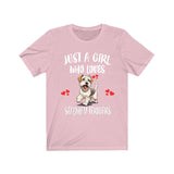 Just A Girl Who Loves Sealyham Terriers Dogs Shirt, Dog Lover Shirt, Sealyham Terrier Dog, Animal Toddler Infant Kids Gift T-Shirt Image 4