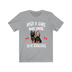 Just A Girl Who Loves Skye Terriers Shirt - skye terrier print design