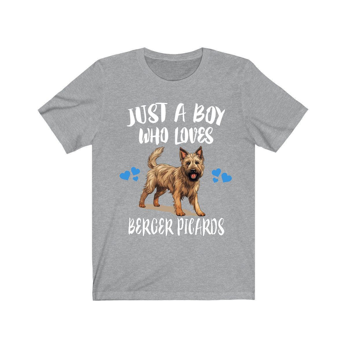 Just A Boy Who Loves Berger Picards Shirt, Dog Lover Shirt, Berger Picard Dog, Animal Toddler Infant Kids Gift T-Shirt Image 3