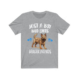 Just A Boy Who Loves Berger Picards Shirt, Dog Lover Shirt, Berger Picard Dog, Animal Toddler Infant Kids Gift T-Shirt Image 3