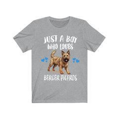 Just a boy who loves Berger Picards French herding dog breed tee