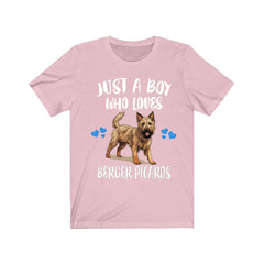 Just a boy who loves Berger Picards French herding dog breed tee