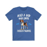 Just A Boy Who Loves American Foxhounds Shirt, Dog Lover Shirt, American Foxhound Dog, Animal Toddler Infant Kids Gift T-Shirt Image 2