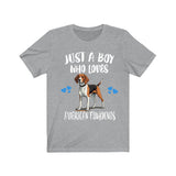 Just A Boy Who Loves American Foxhounds Shirt, Dog Lover Shirt, American Foxhound Dog, Animal Toddler Infant Kids Gift T-Shirt Image 3