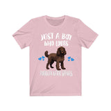 Just A Boy Who Loves American Water Spaniels Shirt, Dog Lover Shirt, American Water Spaniel Dog, Animal Toddler Infant Kids Gift T-Shirt Image 4